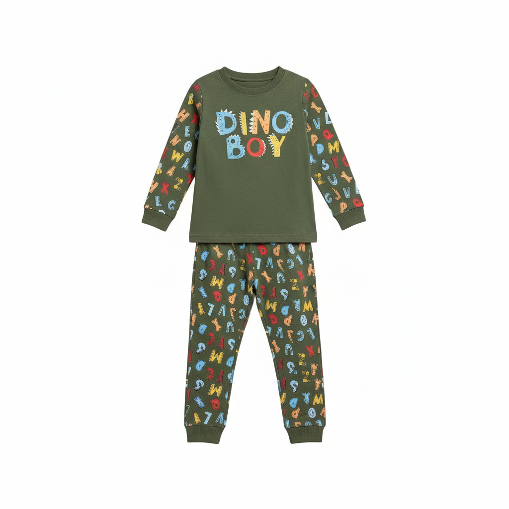 ست دورس و شلوار زیروتن چاپدار