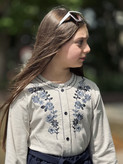 شومیز لینن گلدوزی