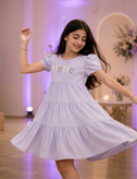 پیراهن سه چین رنگی